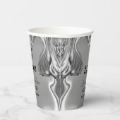 Gobelets En Papier 25e anniversaire du Mariage d'argent (Droite)