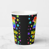 Gobelets En Papier 25e anniversaire : Fun Stars Motif et Rainbow 25 (Gauche)