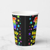 Gobelets En Papier 25e anniversaire : Fun Stars Motif et Rainbow 25 (Droite)
