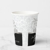 Gobelets En Papier 25th Silver and White Wedding Anniversary (Droite)