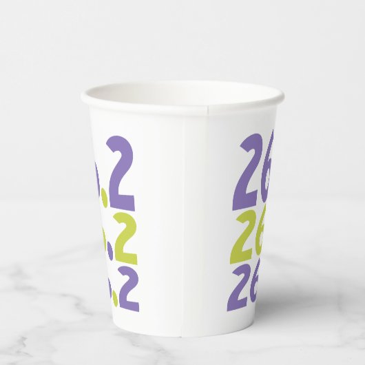 Gobelets En Papier 26.2 Marathon (Droite)