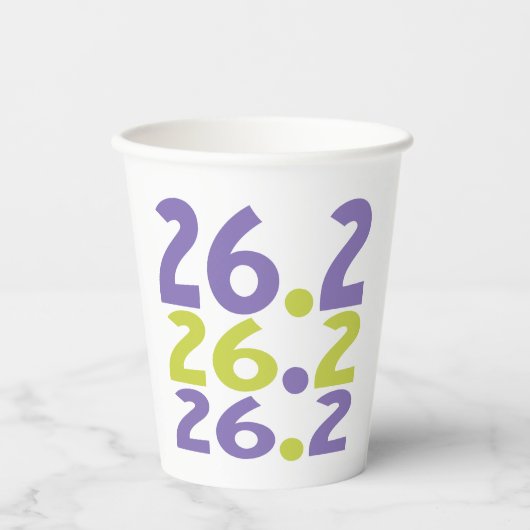 Gobelets En Papier 26.2 Marathon (Recto)