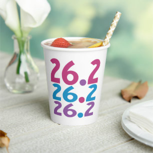 Gobelets En Papier 26.2 marathonien - Marathon Runner thème
