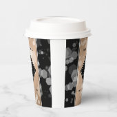 Gobelets En Papier 28e anniversaire du Mariage de lin élégant (Gauche)