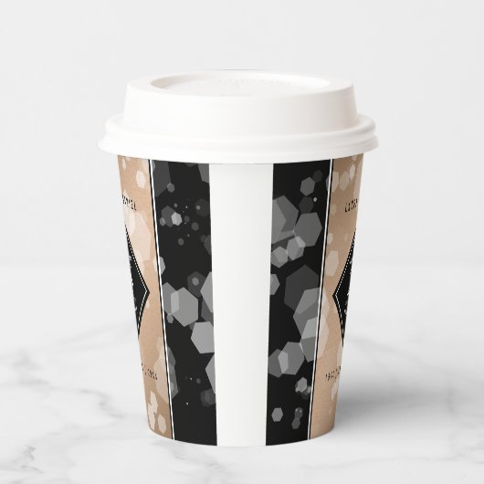 Gobelets En Papier 28e anniversaire du Mariage de lin élégant (Gauche)