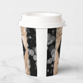 Gobelets En Papier 28e anniversaire du Mariage de lin élégant (Droite)