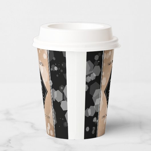 Gobelets En Papier 28e anniversaire du Mariage de lin élégant (Droite)