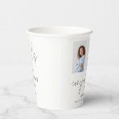 Gobelets En Papier 2 Photos Script Félicitations Grad Merci (Droite)