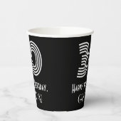 Gobelets En Papier 30e anniversaire — Art Déco Inspiré Look "30" + No (Gauche)