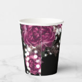 Gobelets En Papier 30e anniversaire personnalisé Vin Rose Luxe (Droite)