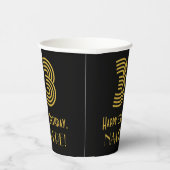 Gobelets En Papier 33e anniversaire : Art Déco Inspiré Look "33" & No (Droite)