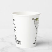 Gobelets En Papier 3 à 1 (Humide) Cocktail Martini Recette Art (Droite)