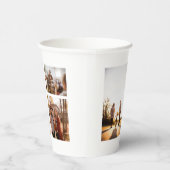 Gobelets En Papier 3 Collage photo personnalisé (Droite)