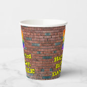 Gobelets En Papier 3e anniversaire : Arc-en-ciel inspiré par les graf (Gauche)