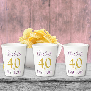 Gobelets En Papier 40 ans avec style et fêter ses 40 ans de manière f