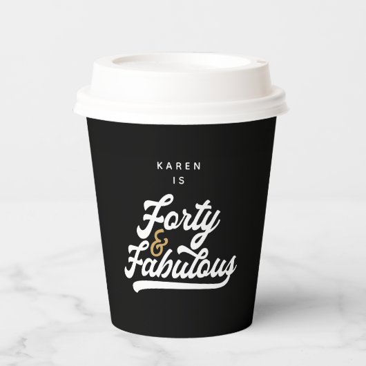 Gobelets En Papier 40 et fabuleuses plaques en papier (Recto)