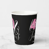 Gobelets En Papier 40 Et fabuleux Elégant 40e Anniversaire Custom (Gauche)