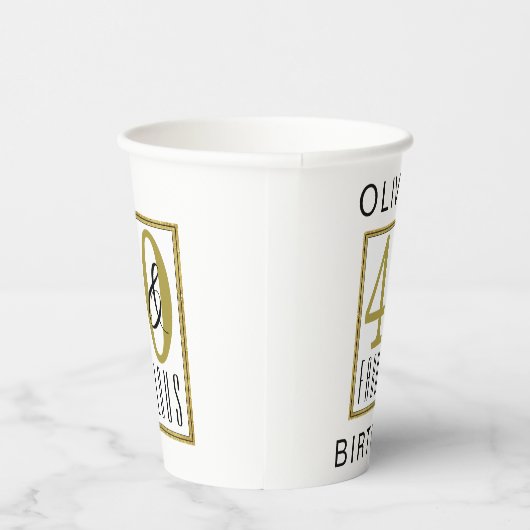 Gobelets En Papier 40 & Fabuleux fête d'anniversaire (Droite)