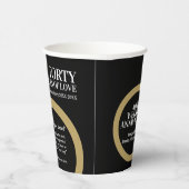 Gobelets En Papier 40e anniversaire mariage ruby bague faits amusants (Droite)