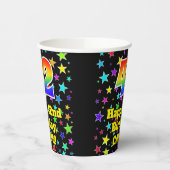 Gobelets En Papier 42e anniversaire : Fun Stars Motif et Rainbow 42 (Gauche)