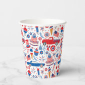 Gobelets En Papier 4 juillet BBQ Americana (Verso)