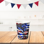 Gobelets En Papier 4 juillet coupe en papier "American Flag"