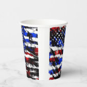 Gobelets En Papier 4 juillet coupe en papier "American Flag" (Droite)
