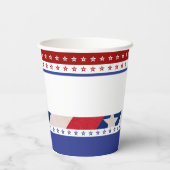 Gobelets En Papier 4 juillet Drapeau de l'Amérique (Verso)