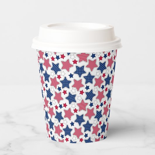 Gobelets En Papier 4 juillet tasses en papier (Recto)