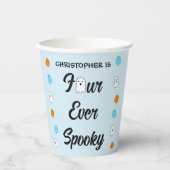 Gobelets En Papier 4e anniversaire éffrayant (Recto)