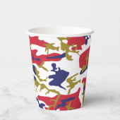 Gobelets En Papier 4th of July, Independence day, Camouflage Gold (Verso)