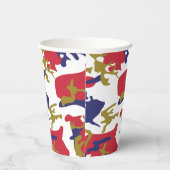 Gobelets En Papier 4th of July, Independence day, Camouflage Gold (Droite)