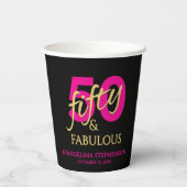 Gobelets En Papier 50 and Fabulous Fiftieth Birthday (Verso)