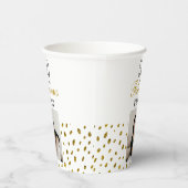 Gobelets En Papier 50 and Fabulous Gold Glitter Photo 50th Birthday (Droite)