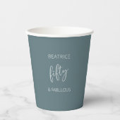 Gobelets En Papier 50 et fabuleux script moderne (Recto)