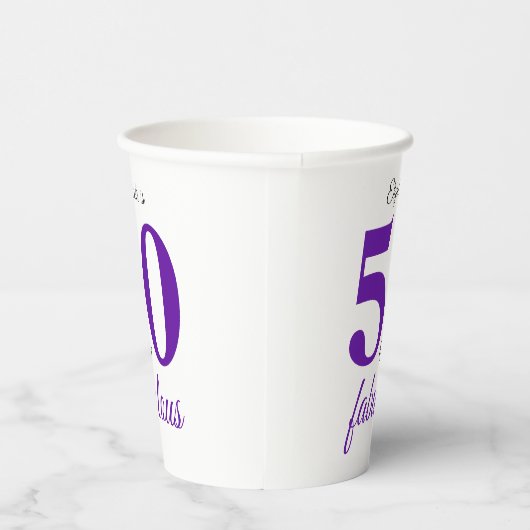 Gobelets En Papier 50 Et Fabuleux Violet (Droite)