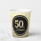 Gobelets En Papier 50 & Fabulous Classy Gold (Recto)
