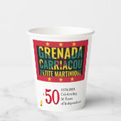 Gobelets En Papier 50e anniversaire de l'indépendance du GRENADIAN 20 (Verso)