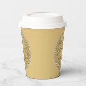 Gobelets En Papier 50e anniversaire du Mariage Diamonds and Gold (Gauche)