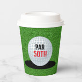 Gobelets En Papier 50e anniversaire sur le thème du golf (Recto)