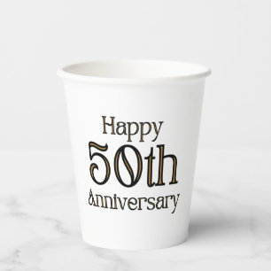 Gobelets En Papier 50e Anniversary