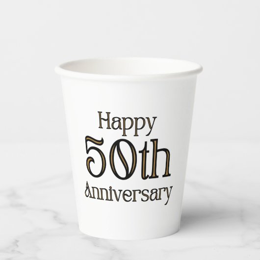 Gobelets En Papier 50e Anniversary (Recto)