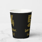 Gobelets En Papier 54e anniversaire : Art Déco Inspiré Look "54" & No (Gauche)