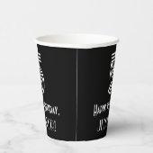 Gobelets En Papier 5e anniversaire — Art Déco Inspiré Look "5" + Nom (Droite)