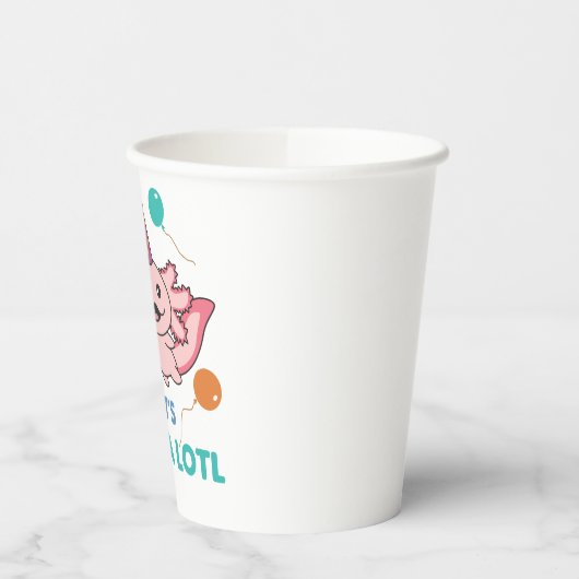 Gobelets En Papier 5e anniversaire Axolotl cinq ans vieux douces Axol (Gauche)