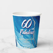 Gobelets En Papier 60 et Fabulous Marble Parties scintillant Annivers (Verso)