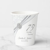 Gobelets En Papier 60e /75e anniversaire du Mariage diamant (Recto)
