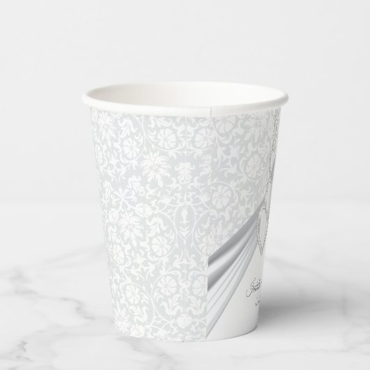 Gobelets En Papier 60e anniversaire du Mariage Diamond (Droite)