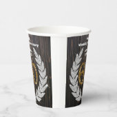 Gobelets En Papier 60e anniversaire du Mariage d'or, Pape de Laurel d (Droite)