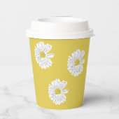 Gobelets En Papier 60e anniversaire Spring Daisies Fête Florale (Verso)